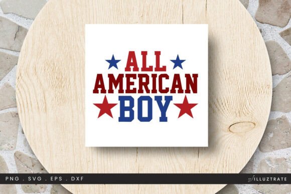 All American Boy SVG Clipart