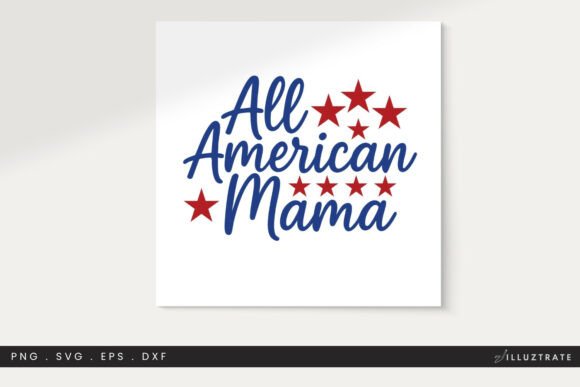 All American Mama SVG Clipart