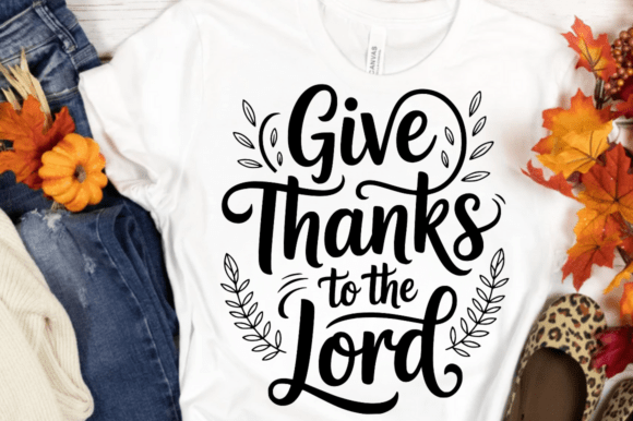 Inspirational Christian Give Thanks SVG