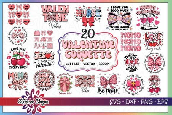 Valentine Coquette SVG Bundle